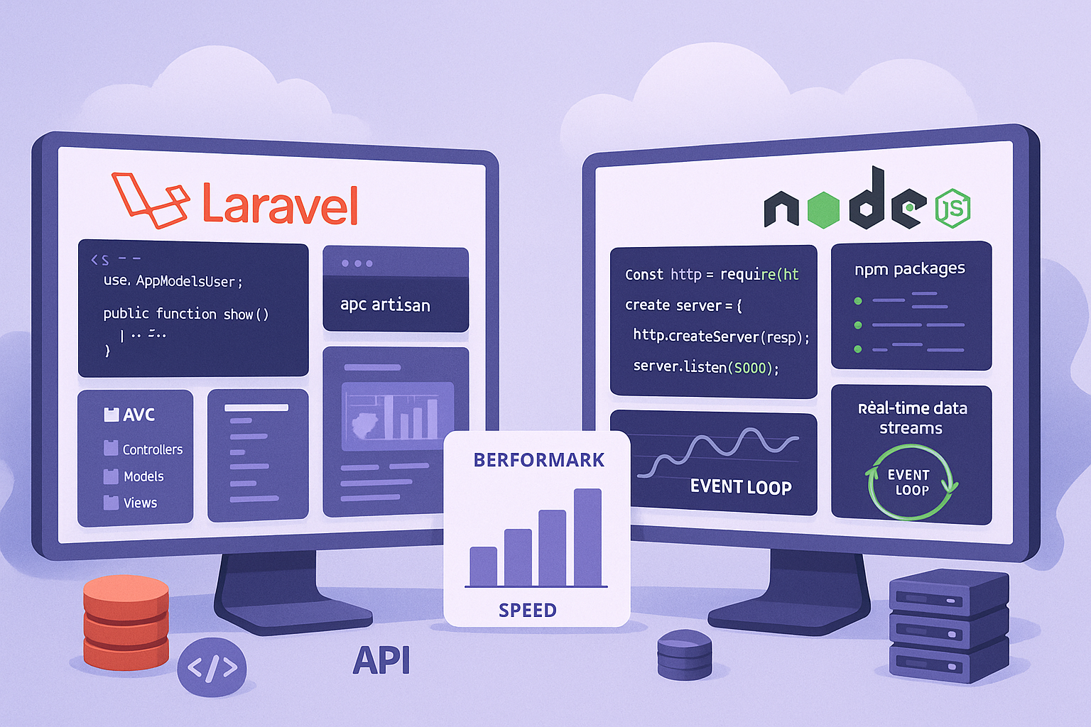 Laravel vs Node.js for Web Apps