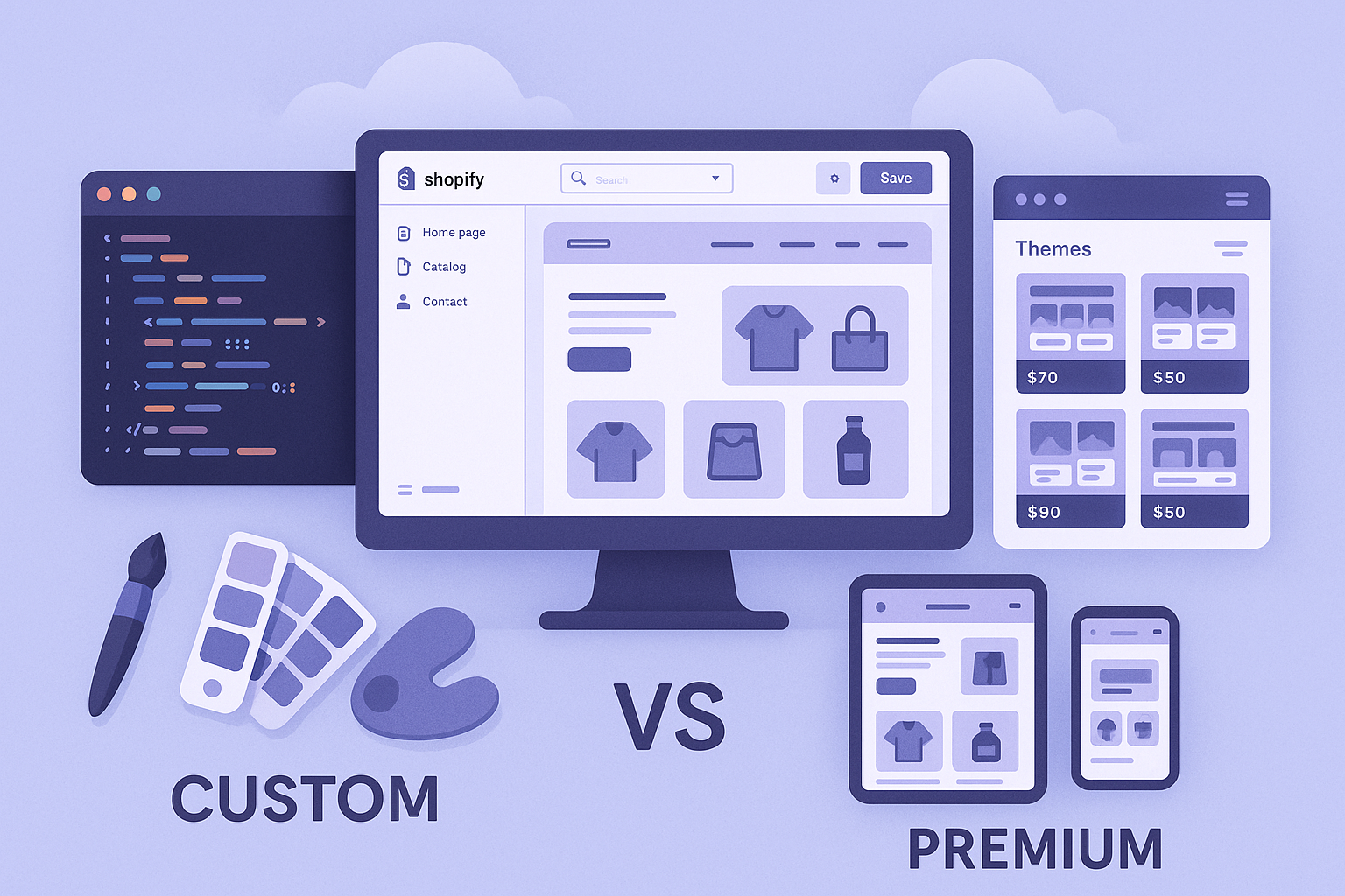 Shopify Theme Development: Custom vs Premium